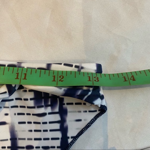 Zaful M Bikini Set Blue White Print - Picture 3 of 3